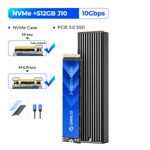 ORICO M.2 NVME 10Gbps Enclosure USB C Gen2 10Gbps PCIe SSD Case Enclosure For 2230/2242/2260/2280 SSD(M2PV)