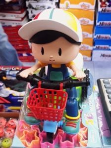 ตุ๊กตาเด็กปั่นจักรยาน มีเสียง มีไฟ