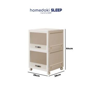 Homedoki Lemari Plastik 5 Susun/Lemari Plastik Pakaian /Lemari Plastik Estetik/Lemari Plastik Lipat