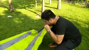 1107 Đệm Bơm Hơi Tự Động Ngoài Trời Thảm Chống Ẩm Lều Cắm Trại Bán Buôn Đệm Không Khí Dày Di Động