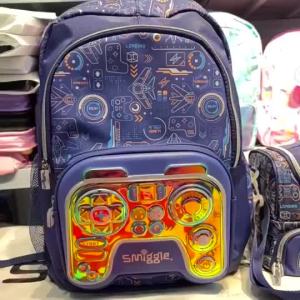【Fast Shipping】Smiggle Blue Gamepad Virtual Clic Backpack Collection for primary children