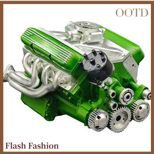 [Falsh F] Binray Cison V8 Engine Kit Gas Small-Block Engine Model Kits Mini Build Your Own Stem Cison Running Engine Kits That Runs