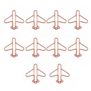 10Pcs Creative Paper Clip Colorful Paper Clips Small Metal Paper Clips File Clip Book Marker Clip for File Paper Photo