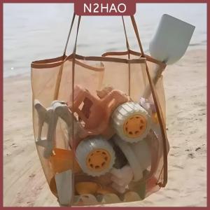 N2HAO Phụ nữ lưới ví lớn Vai Túi Xách thanh lịch thiết kế thoáng khí cho mua sắm và sử dụng hàng ngày