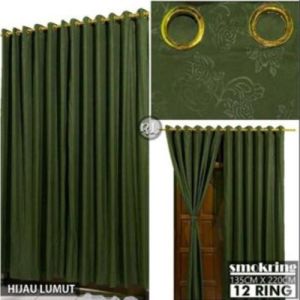 gorden smokring 12ring embos pintu dan jendela minimalis