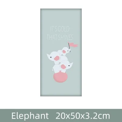 3D Soft Wall Bumper Pad 20x50x3cm | Self-Adhesive Baby Safety Cushion for Kids Room