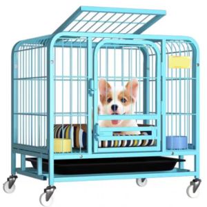 Collapsible Pet Cage Dog Cage Cat Cage Small Dog Medium-Sized Dog Large Dog Cage Small Dog Teddy Dog Iron Cage Pet Cage In Square Tube Dog Cage Bold And Thickened Iron Cage