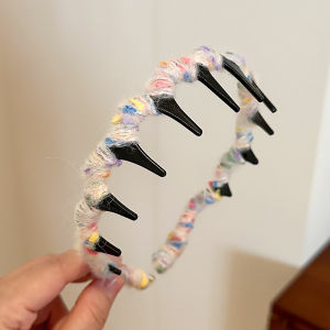 Bando Sirkam Lapis Kain Anti Sakit Bohemia Style Shark Tooth Wrapped Cloth Headband BSK001