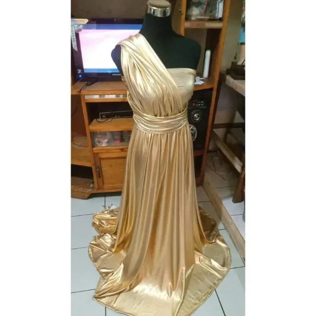 gold multiway dress