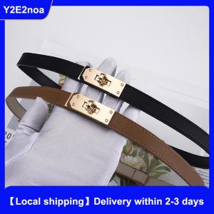 【Local shipping】 PU Thin Belt Womens Fashion Casual Accessories Luxury Design Girdle Korean Corset Adjustable Metal Buckle