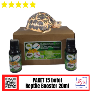 Nutrisi dan Vitamin Reptile Booster ( paket 15 botol )