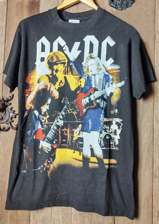 AC/DC - เสื้อยืดวง BOOTLEG BAND ใหม่วินเทจ | Lazada.co.th