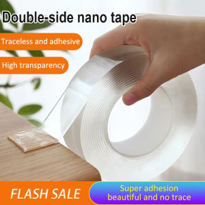 Nano Double Sided Waterproof Adhesive Tape Multi Purpose Traceless Adhesive Tape Removable Reusable Washable Tape