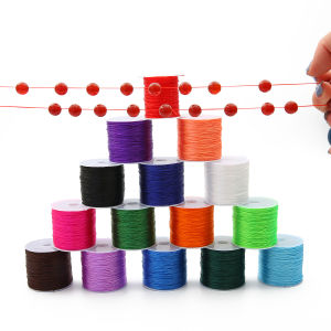 8/50M/Roll 0.7MM Dia Multi Color Elastic Cord Wire For Jewelry Making DIY Beading Cord Thread Rope Accessories