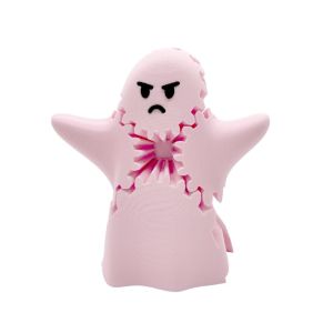 KUAIP Ghost Gear 3D Printed Ghost Gear Cube Collectible Figurines Plastics Cute Ghost Gear Halloween Decoration Ornament Fidget Rotating Toy Desk Toys