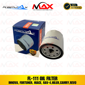 FL 111 FLEETMAX OIL FILTER TOYOTA INNOVA FORTUNER D-4D GAS 2005-24 HI-ACE Hi-LUX D-4D 2005-24