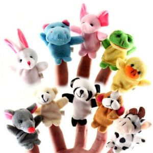 10pcs Cartoon Plush Toys Boy Girl Finger Puppets Cartoon Animal Cute Finger Dolls Telling Stories To The Baby Cute Educational Hand Toy Set Children Gift Soft Toy