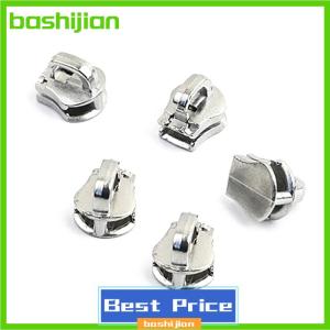 bashijian 10Pcs 5# Metal Zipper Head Pull Slider Zip Lock Bag Luggage Garment DIY Repair Kit Hardware Accessories