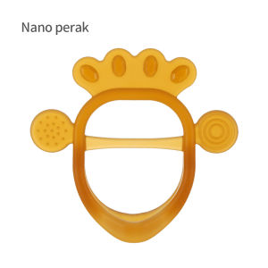 Nano Perak Mainan Teether Bayi Bentuk Gelang Mainan Gigitan Bayi Bahan Silikon