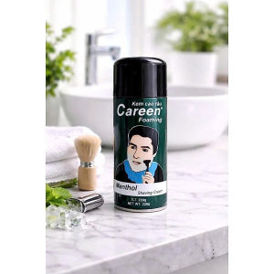 Kem Cạo Râu Careen Foaming Menthol Mát Lạnh 333G & 175G – Bọt Mịn Mềm Da Mát Lạnh