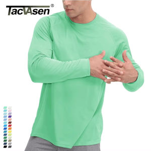 TACVASEN Sun Protection T-shirts Summer UPF 50+ Mens Long Sleeve Quick Dry Athlectic Sports Hiking Performance T-shirts Tee Tops2026