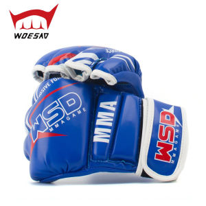 OXOWOESAD Sarung Tangan Tinju Sanda Latihan MMA Sarung Tangan Tinju Kanak-Kanak Dewasa Muay Thai Fighting Fighting Separuh Jari Sarung Tinju