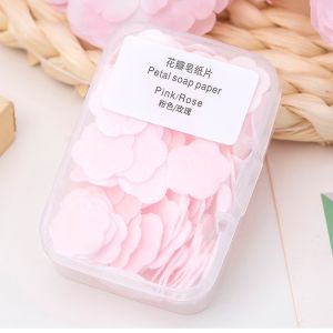Portable Soap Tablet Anti Virus Travel Disposable Soap Boxed Paper Portable Hand Washing Carry旅行一次性香皂Sabun Pakai Buang(READY STOCK)