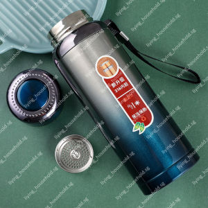 Vacuum Insulated Stainless Steel 600ml & 1L Thermal Flask - Leakproof Thermos