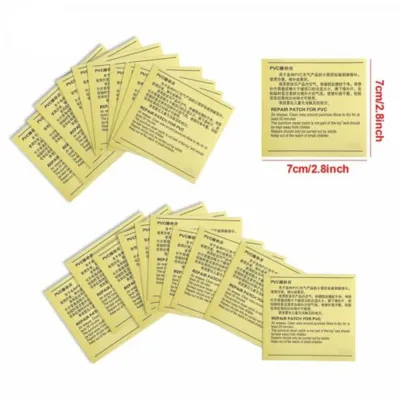 【COD&Ready Stock】20Pcs Waterproof PVC Puncture Repair Patch Swimming Float Repair Kit Glue Adhesive For Inflatable Toy Pool Float Air Bed Dinghies Dropship