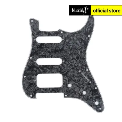 Musiclily Pro 11-รูวงกลมมุม HSS ปิ๊กการ์ดทรง Strat กีตาร์สำหรับ USA/Mexican Stratocaster กระบะเปิด