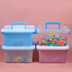 [Faster YG] PP Plastic Storage Box With Lid Portable Kids Toys Student Stationery Jewelry Storage Case Container Cosmetics Sorting Box