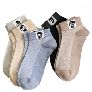 Mens thin summer socks cotton sports mesh socks shallow breathable socks summer antiodor