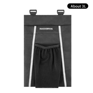 ROCKBROS Electric Bicycle Bag Foldable Portable Scooter Handlebar Bag Quick Release Folding Bike Front Bag