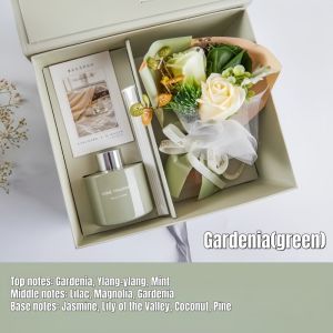 Scented Aromatherapy Flower Bouquet Gift Set Flameless Home Ornament Birthday Mothers Day Gift for Women