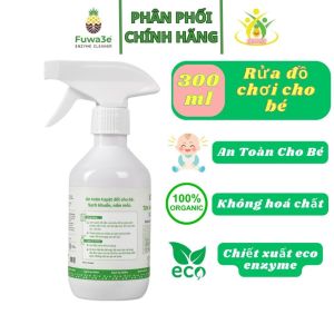 Xịt Lau Rửa Đồ Chơi Hữu Cơ Cho Bé Fuwa3e 300ml 100% Enzyme Dứa Và Hữu CơLành Tính An Toàn