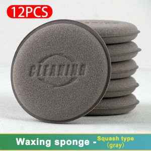 AUTO MECHANIST Polishing Foam Applicator Pad / Car Polishing Sponge Sponge Applicator Wax Pad Round Versatile Car Motorcycle Polishing Foam - Yellow Foam Pad