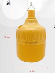 หลอดไฟไล่ยุงโซล่าเซลล์ 220W สามารถชาร์จแผงโซล่าเซลล์หรือไฟฟ้าได้ มีรีโมทควบคุมการใช้งาน รุ่นปรับปรุงใหม่ ตั้งค่าเปิด-ปิด อัตโนมัติได้