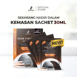 MYIWE My Iwe Hair Coloring Shampoo SACHET 30ml 1 Box 3 Sachet Shampo Penghitam Rambut Uban Sampo Anti Uban
