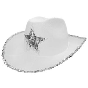 Cổ Điển Đất Nước Phương Tây Màu Hồng Mũ Cô Gái Chăn bò Giltter Sao Patetrn Mũ Cô Gái Chăn bò Cho đạo cụ chụp ảnh tiệc Headwaer Quà Tặng