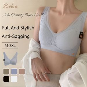 【SingaBralette】 Anti Gravity Bra Seamless Push Up Bra W Support Gathering Fixed Cup Lace Breathable Women Underwear