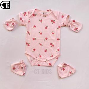 Paket Lahiran Bayi 2 in 1 Jumper bayi sarung tangan & sarung kaki