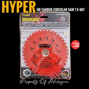 HYPER HD Tanduk 7 Inch x 40T Circular Saw Mata Gergaji Kayu Bulat