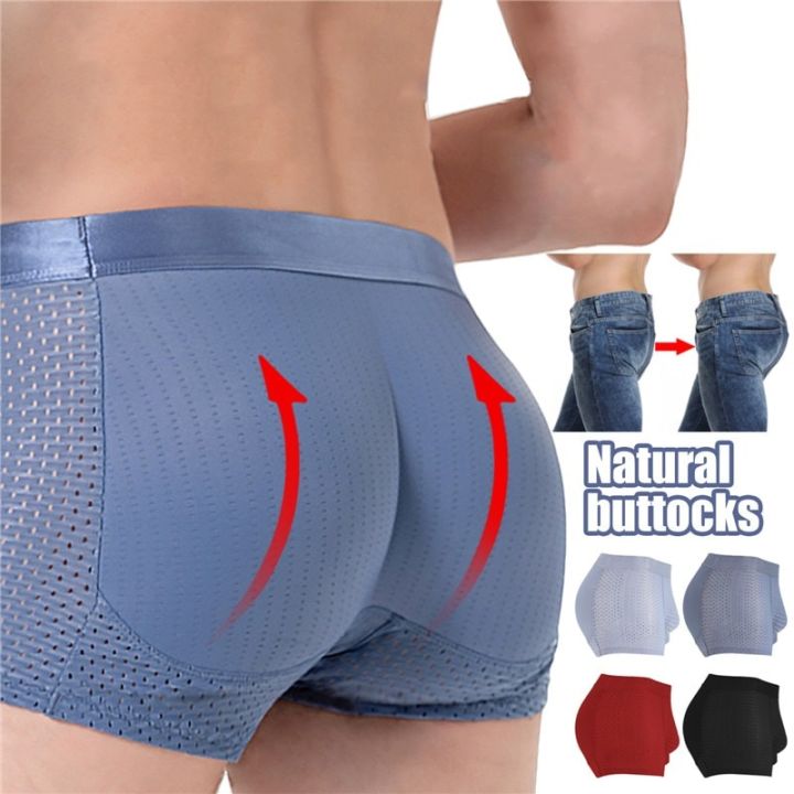 Men's Butt Lift Briefs Men's Fake Butt Underwear Butt Pad Butt-bumping  Panties Men's Beautiful Buttocks Pants Buttocks Peach Buttocks Artifact  Fake Buttocks Shaping Pants