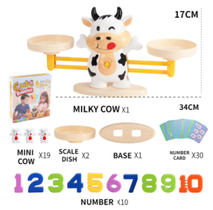 Toy Kids Game animal Math Balancing Scale Number Balance Games Kids Learning / Matematik Mengimbangi Nombor Skala Baki Permainan Kanak-Kanak Pembelajaran / 天秤数字加减法天平秤儿童益智玩具💥 Ready Stock