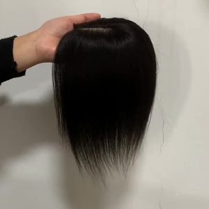 9*9-25cm Star Network  Insta-Worthy 100% Real Human Hair Boost Volume of Hair Seamless Natural Black and Mocha Brown Topper Cover Thin or White Hair Light Breathable Base for Confidence For Women