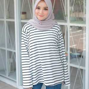 KAOS MANSET SALUR LENGAN PANJANG WANITA TERMURAH KEKINIAN