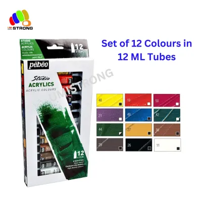 PEBEO Studio Acrylic Colours (12 18 & 24 colours)