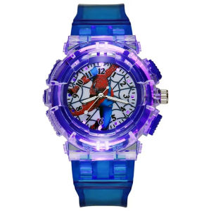 Kids Transparent Luminous Digital Watch Cute 3D Cartoon Kids Watch Plastic Wrist Watch For Kids Boys Girls Gifts