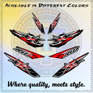 HONDA CLICK 160 ALPHON STAR DESIGN - PREMIUM LAMINATED STICKER
