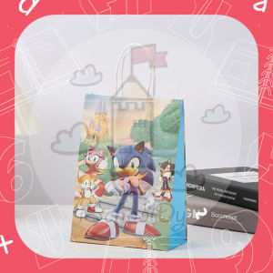 iSchoolDy Kids Cartoon Sonic Paper Bag Gift Bag Goodies Birthday Celebration